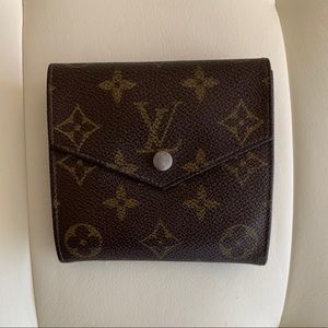Auth Louis Vuitton Vtg Monogram Tri-fold Wallet